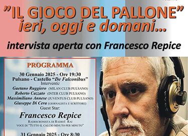 A Pulsano c’è Francesco Repice, la voce del calcio